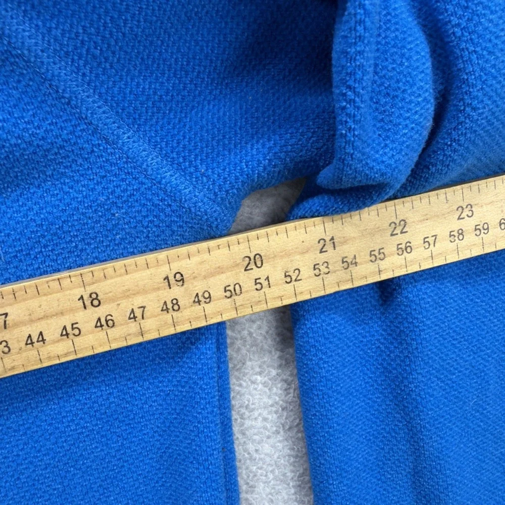 North Face 1/4 Zip Fleece Sweater Mens Small Blue‎ Textured Cap Rock Sweatshirt